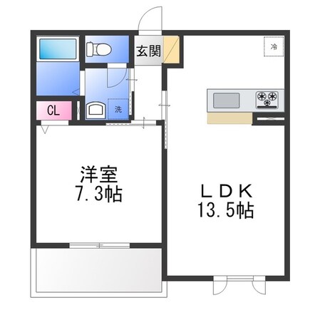 パルファンヴィラーチェの物件間取画像